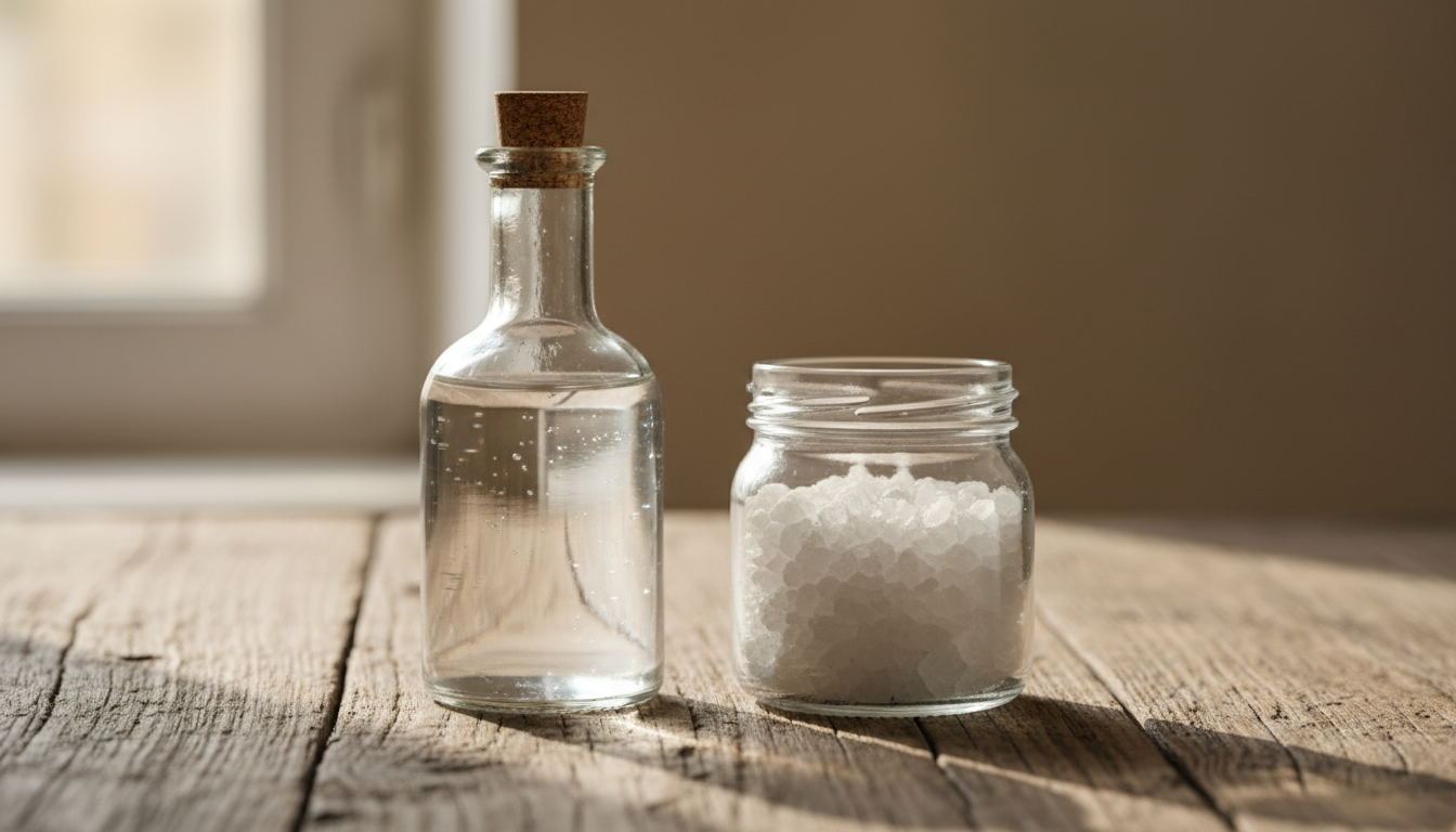 découvrez comment utiliser un désherbant naturel à base de vinaigre et de sel pour éliminer efficacement les mauvaises herbes de votre jardin tout en respectant l'environnement.