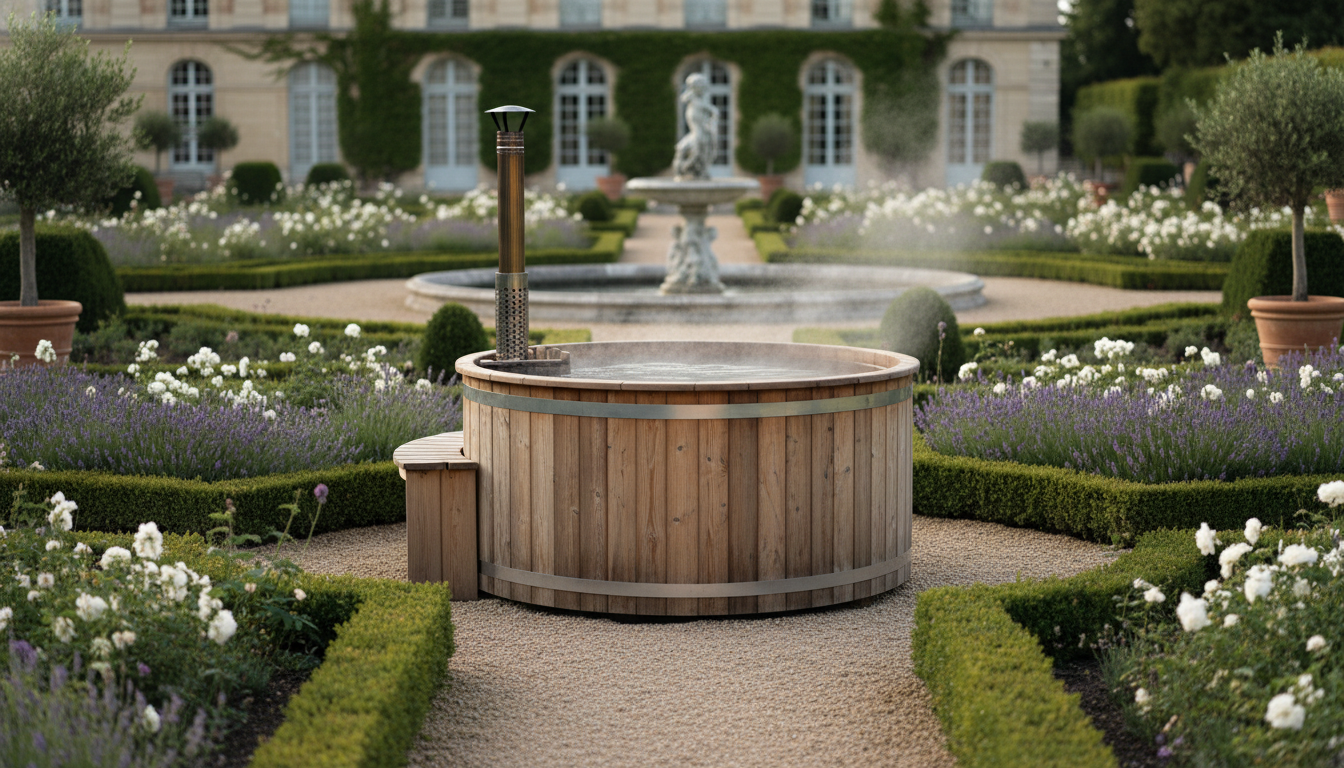 découvrez skadi bain nordique, une élégance scandinave naturelle, sublimant votre jardin d'exception avec style et sérénité.